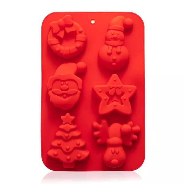Silikonowa forma do mydeł - 6 x święta