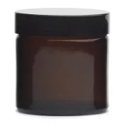 Słoik szklany brązowy 60 ml z czarną zakrętką