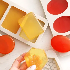 Silikonowa forma do mydeł - 4 x prostokąt