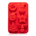Silikonowa forma do mydeł - 6 x święta