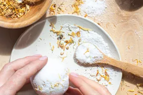 Musujące kule kąpielowe - nagietek i pomarańcza