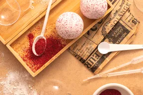 Musujące kule kąpielowe - granat i grejpfrut